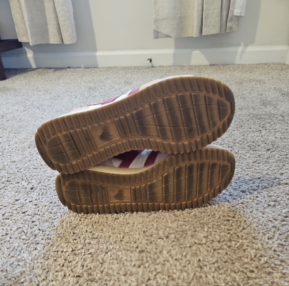 Gola Classics Women's Chicago Sneakers Wheat/Pearl Pink/Deep Red Size 10 - Picture 7 of 14